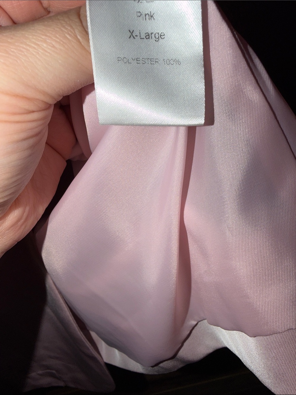 Light Pink Women's Satin Blazer - Timeless Tailored Jacket - Picture 3 of 4
